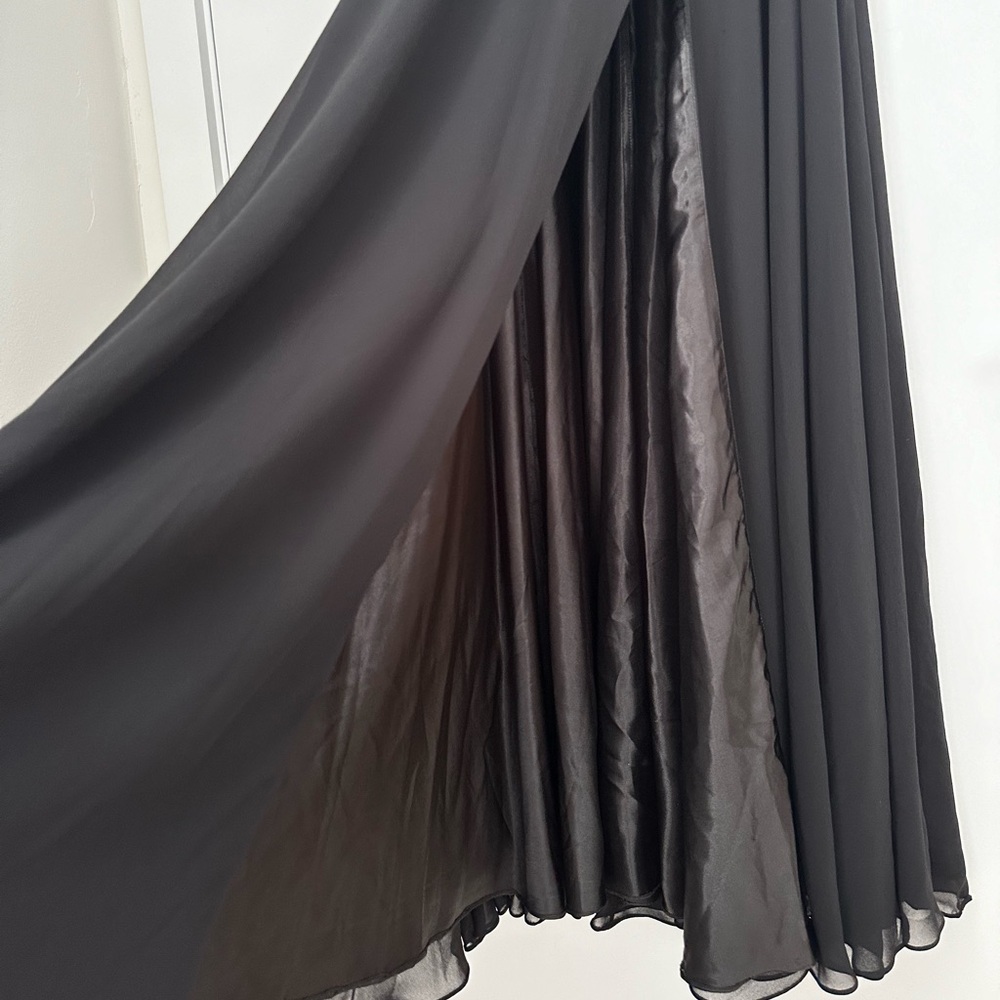 BASIX BLACK LABEL RUFFLE COLLAR EVENING DRESS - Picture 8 of 12